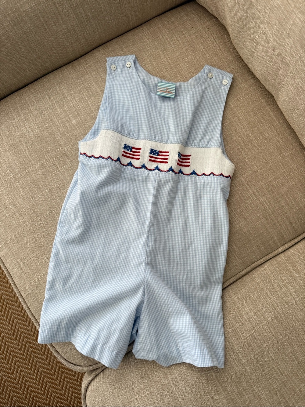Smocked Flag Jon Jon